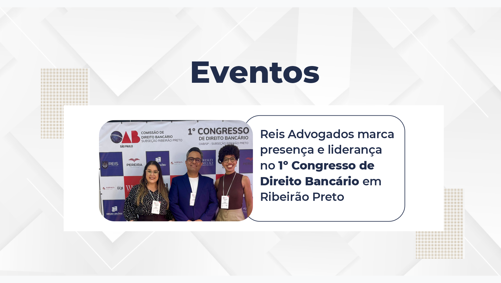 1º Congresso de Direito Bancário em Ribeirão Preto (SP)