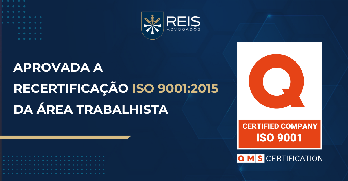 RECERFICAÇÃO ISO 9001:2015 